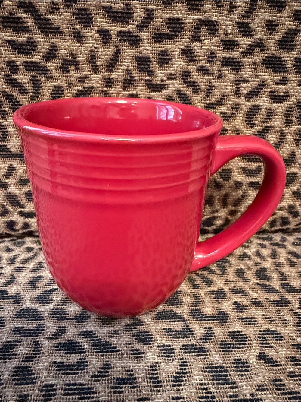 Mainstays Red Ceramic Mug with Textured Finish